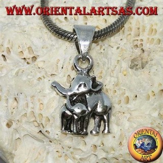 Pendentif argent Elephant