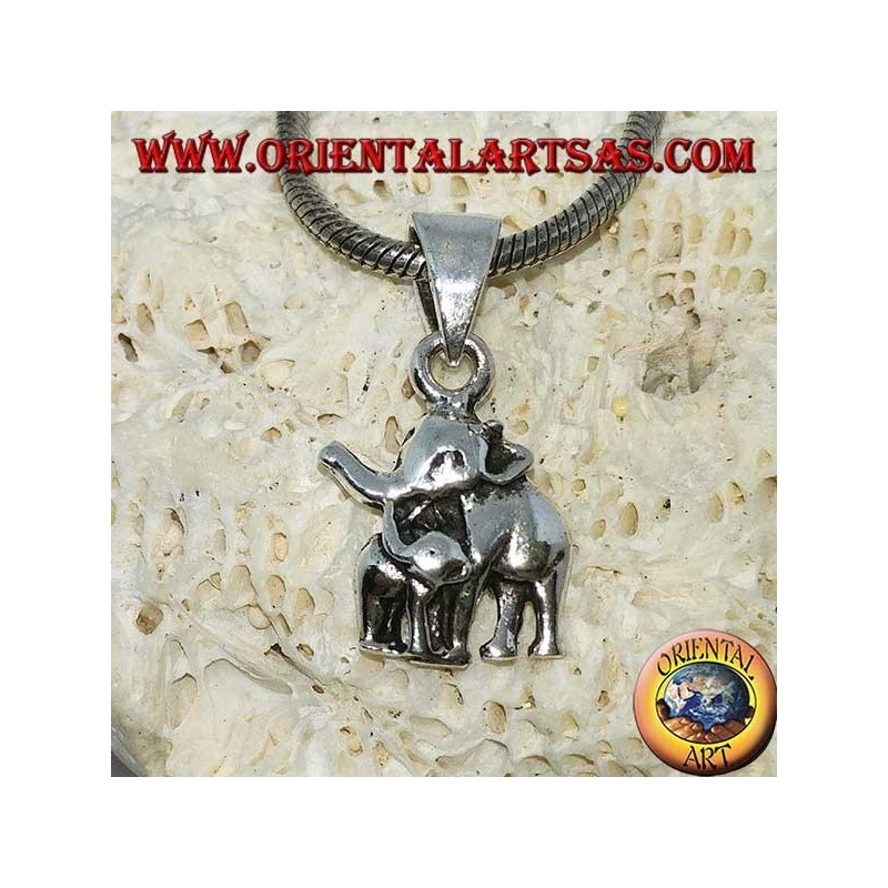 Pendentif argent Elephant
