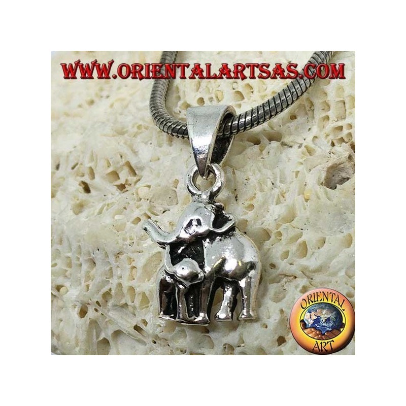 Pendentif argent Elephant