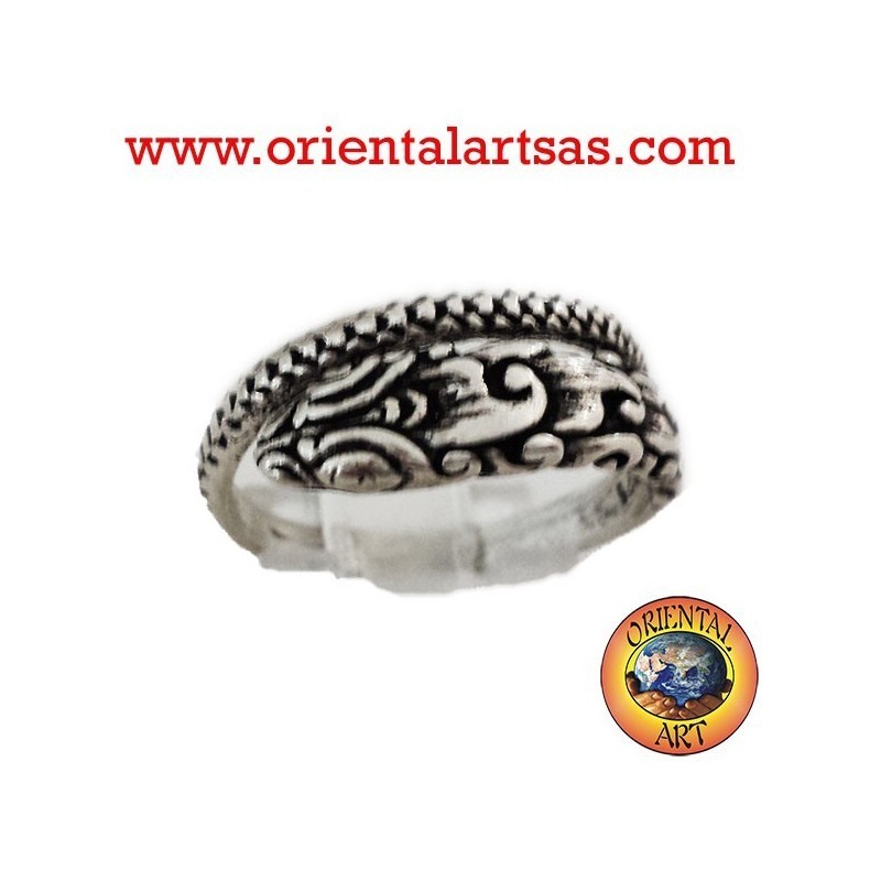 Anello pitone in argento