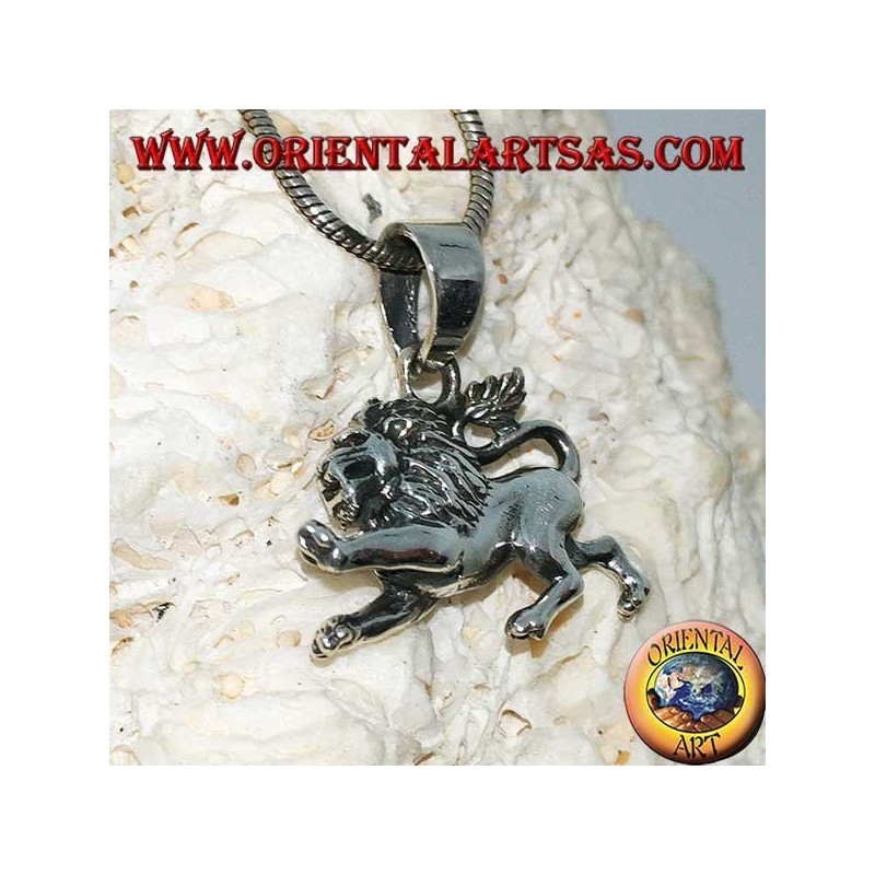 Pendentif en argent 925 en forme de lion