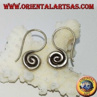 Boucles d'oreilles crochet en argent faites à la main Karen (petite)