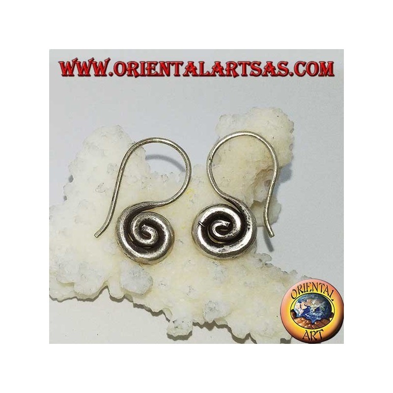 Handgemachte Silber Spiralhaken Ohrringe Karen (klein)