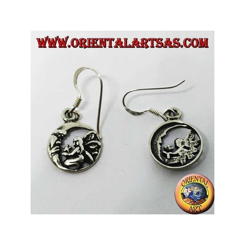 orecchini in argento nodo celtico triquetra