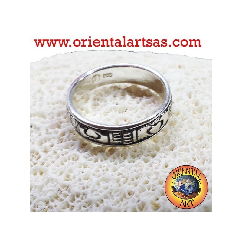 Anneau de mariage Claddagh en argent