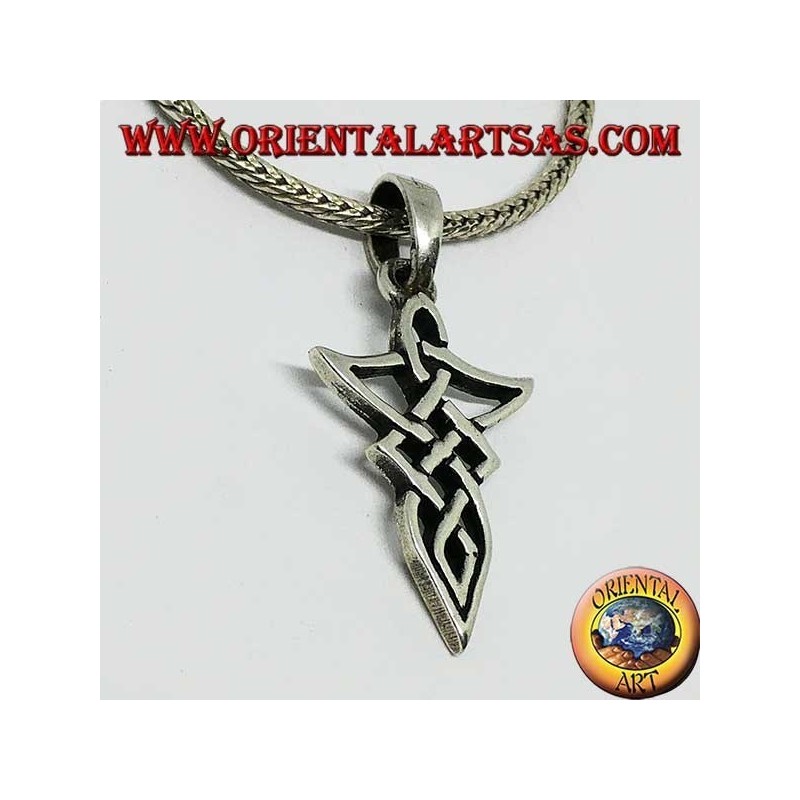 Pendentif noeud Viking en argent