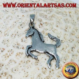 Silver pendant rampant horse symbol Ferrari (flat)
