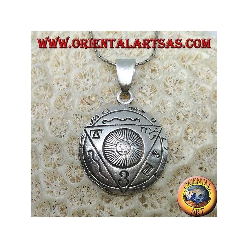 Silver pendant of the Talisman of the Sacred Union