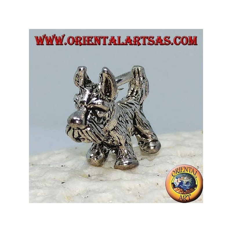 Ciondolo in argento del cane di razza Terrier  Yorkshire