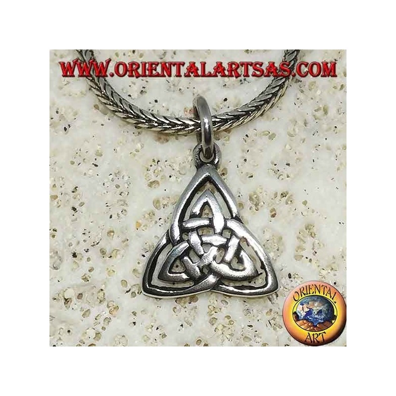 Ciondolo d'argento nodo celtico di tyrone  (simbolo di la terra, l'aria e l'acqua)