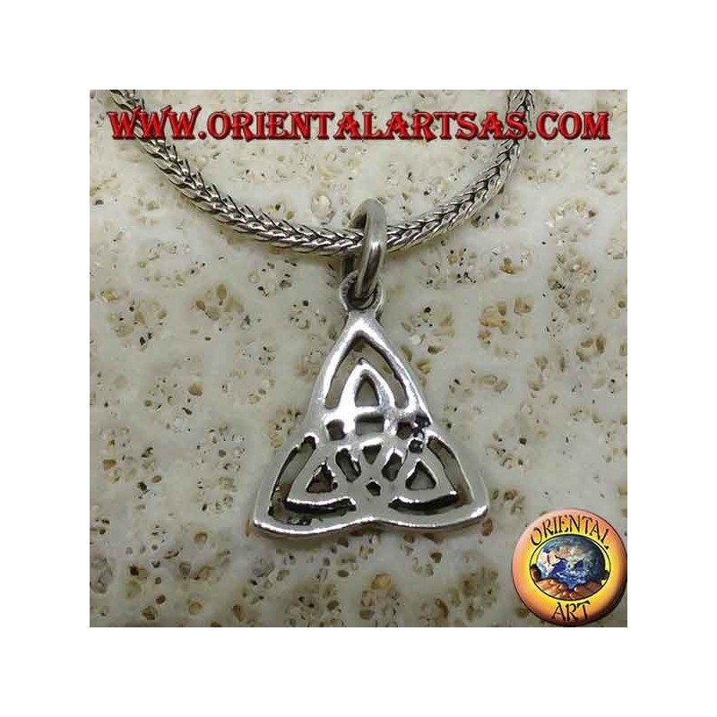 Pendentif en argent Noeud celtique de tyrone (symbole de la terre, de l'air et de l'eau)