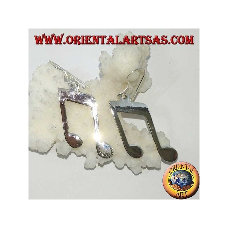 Pendientes colgantes de plata, doble croma (música)