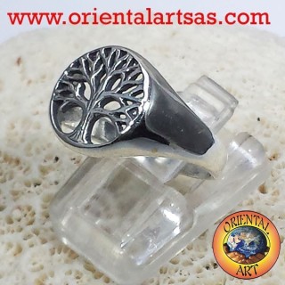 tree of life ring silver dish
