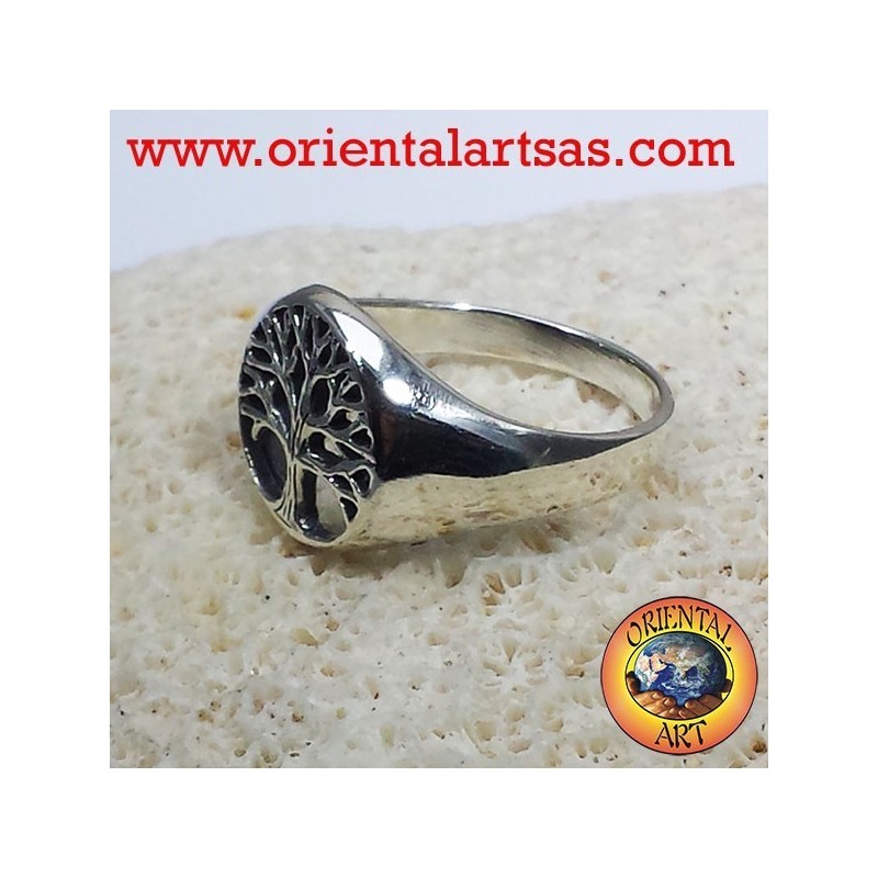 tree of life ring silver dish