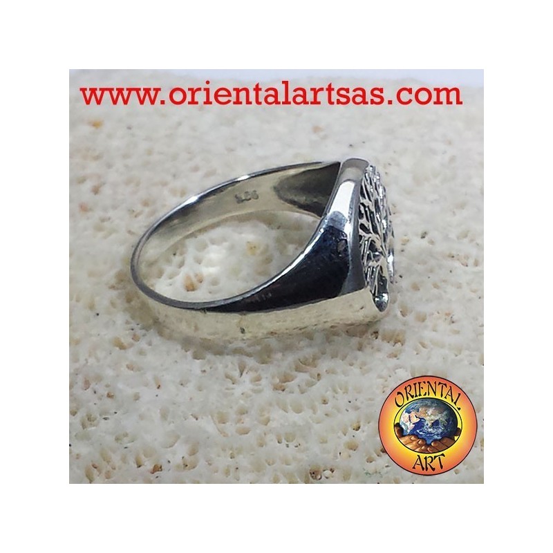 tree of life ring silver dish