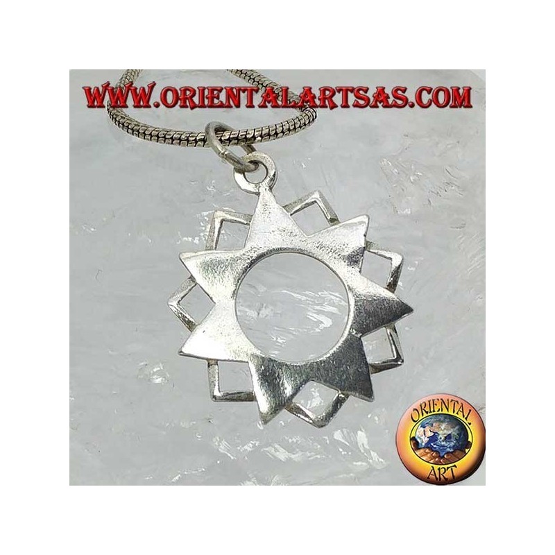 Silver pendant of the seven-pointed star Eptagramma
