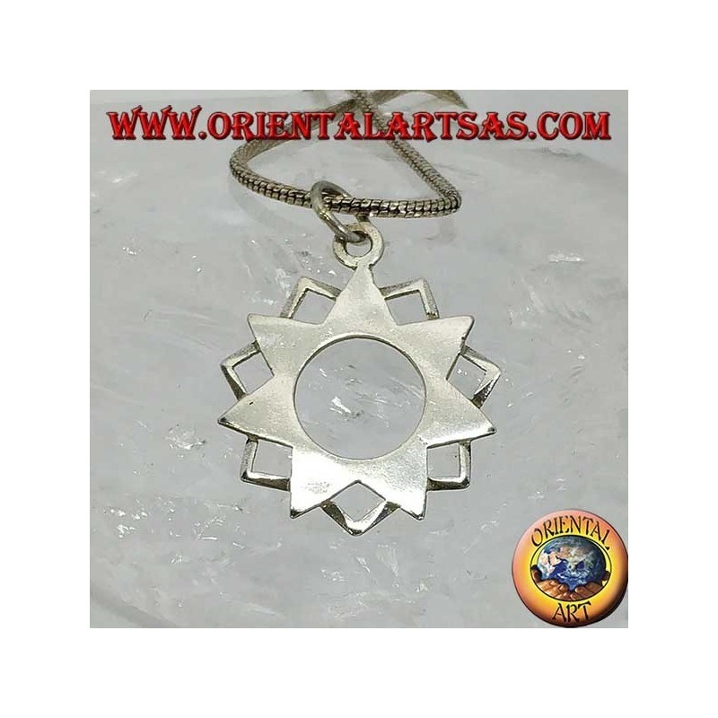 Silver pendant of the seven-pointed star Eptagramma