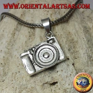Silver pendant, camera