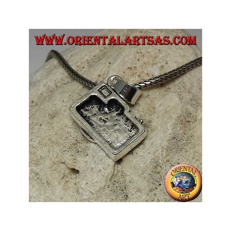 Silver pendant, camera