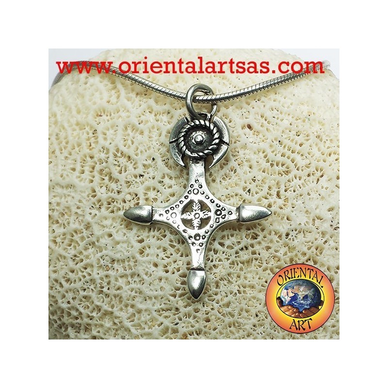 Croce Tuareg in argento 
