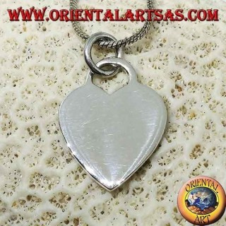Pendentif coeur en argent modèle Tiffany (grand)