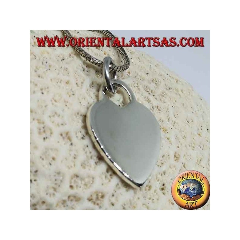 Pendentif coeur en argent modèle Tiffany (grand)