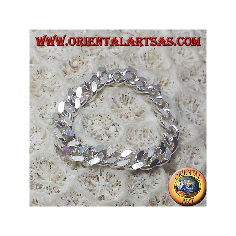 Anillo de plata, cadena pequeña y suave