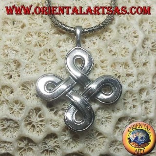 St. John's Knot Silber Anhänger (groß)