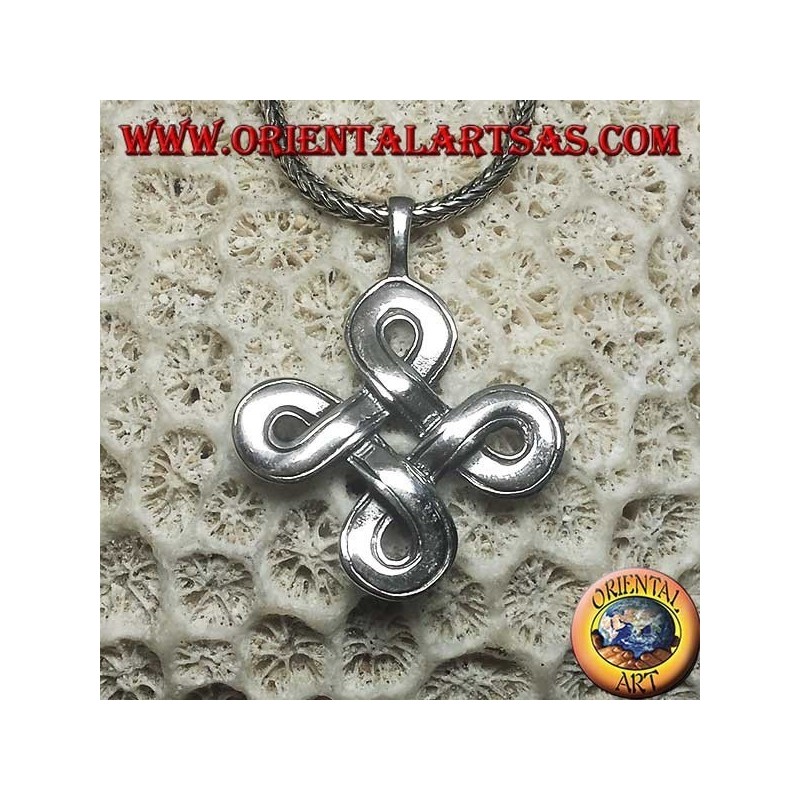 Pendentif noeud en argent Saint-Jean (grand)