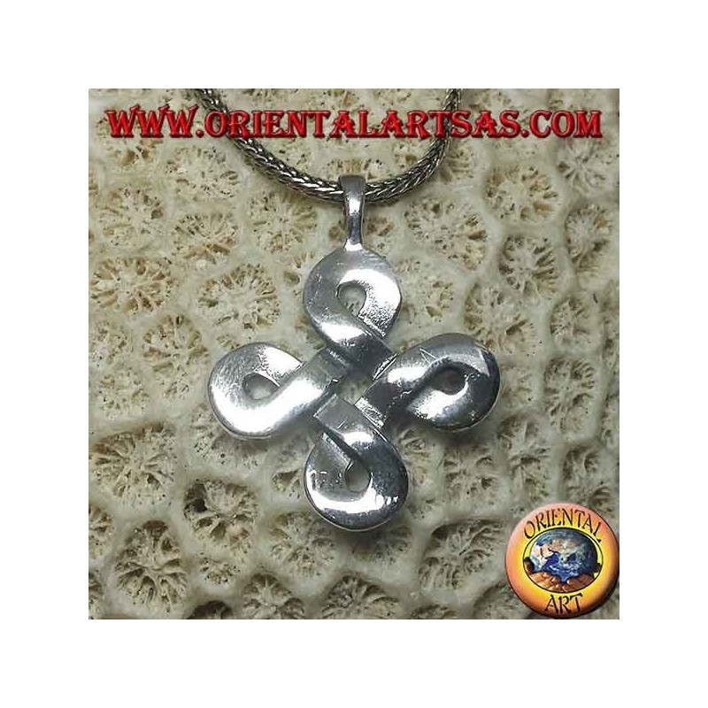 St. John's knot silver pendant (large)