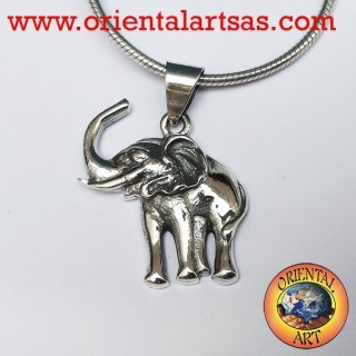 Elefante colgante de plata