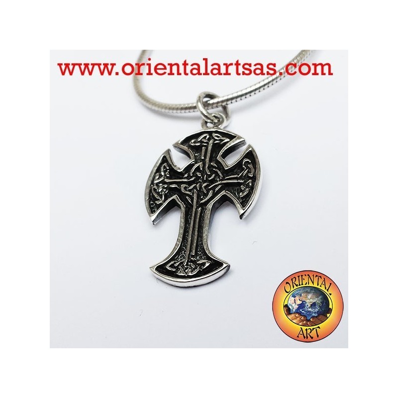Ciondolo Croce celtica Irlandese in argento