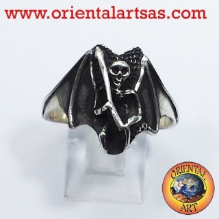 Anello Zombie la morte oltretomba in argento