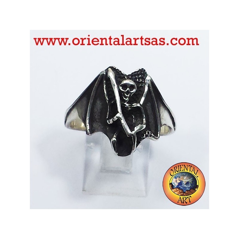 Anello Zombie la morte oltretomba in argento