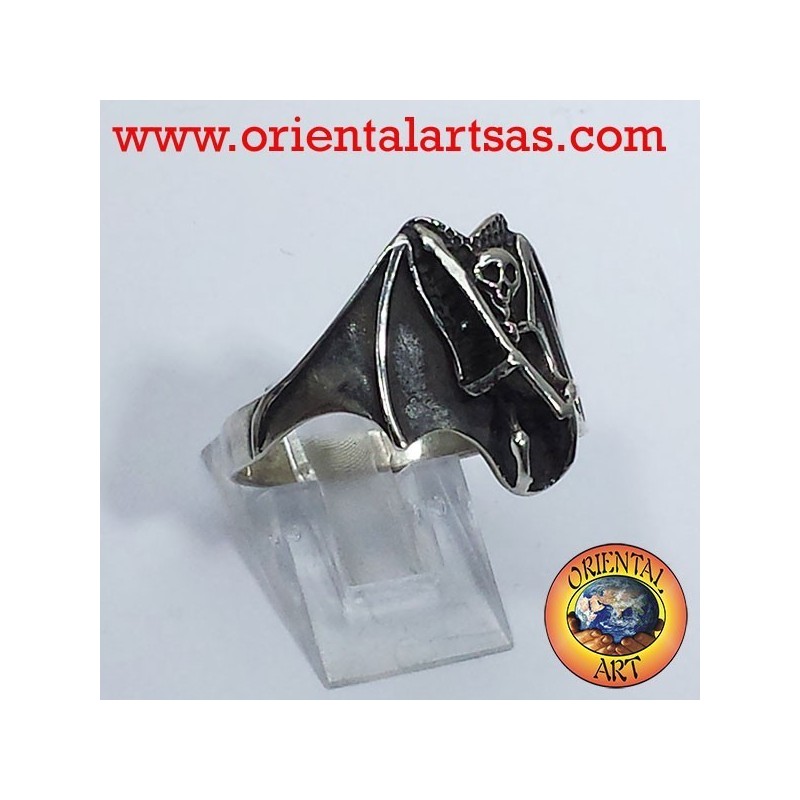 Anello Zombie la morte oltretomba in argento