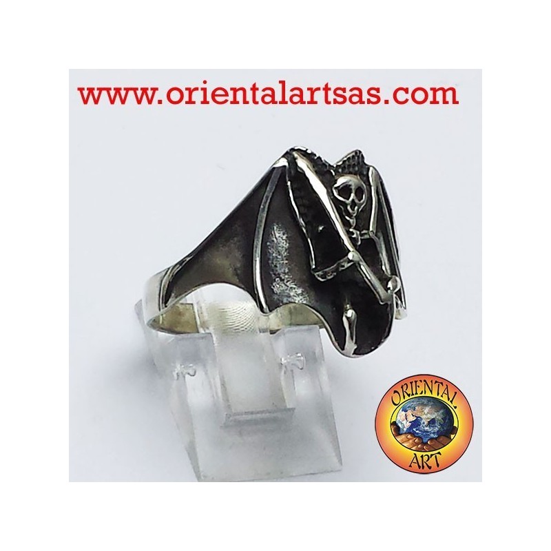 Anello Zombie la morte oltretomba in argento