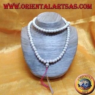108-grain Buddhist Mālā rosary made of yak bone