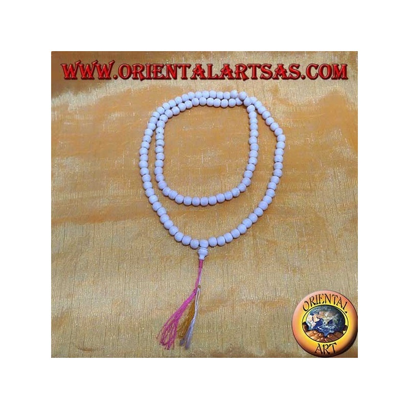 108-grain Buddhist Mālā rosary made of yak bone