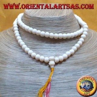 Buddhist Mālā 108 beads of 8 mm. in yak bone