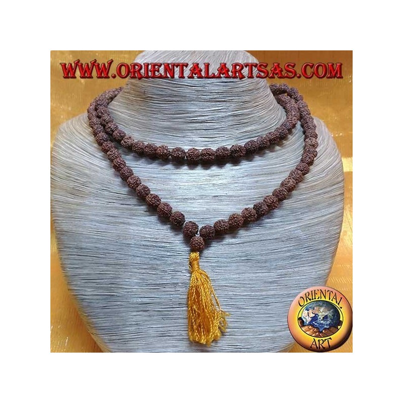 Buddhist Mālā 108 beads of 8 mm. in Rudra seeds