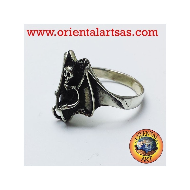 Anello Zombie la morte oltretomba in argento