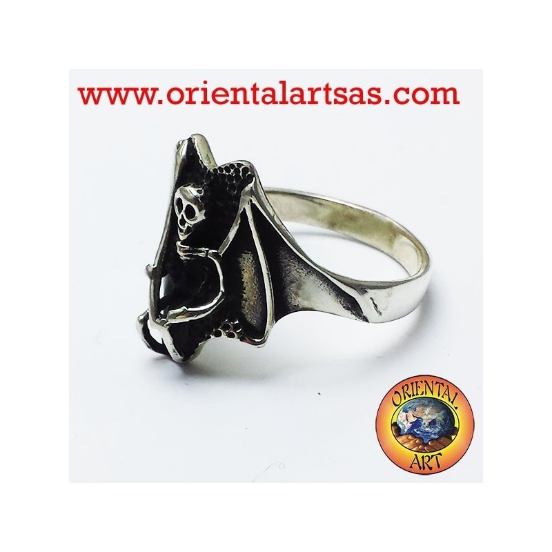 Anello Zombie la morte oltretomba in argento