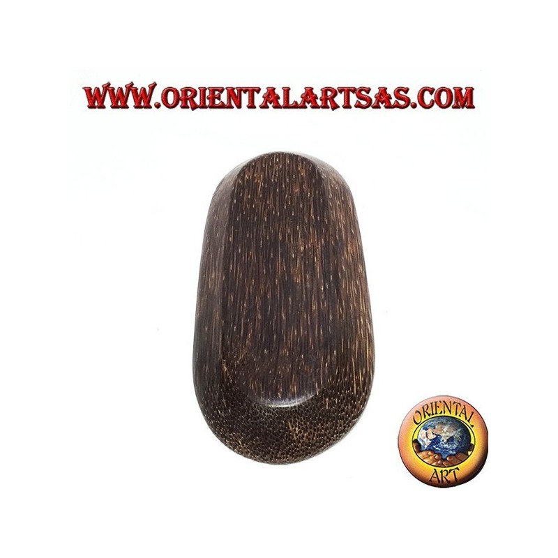 Plateau ovale double plateau en bois de coco