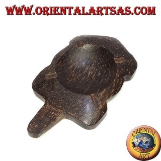 Cendrier tortue en bois de coco