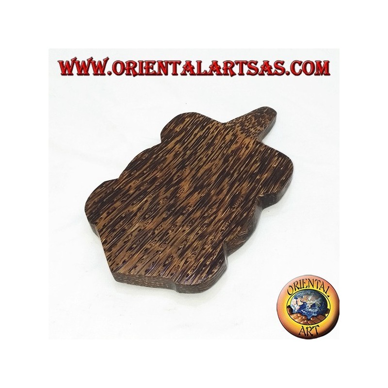 Turtle ashtray in coconut wood
