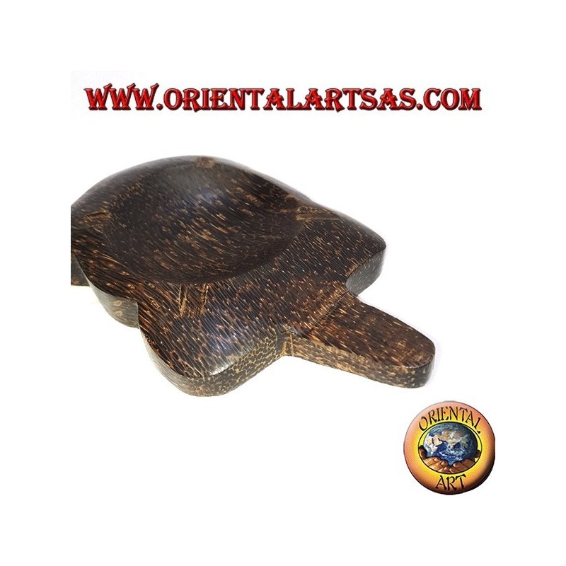 Cendrier tortue en bois de coco