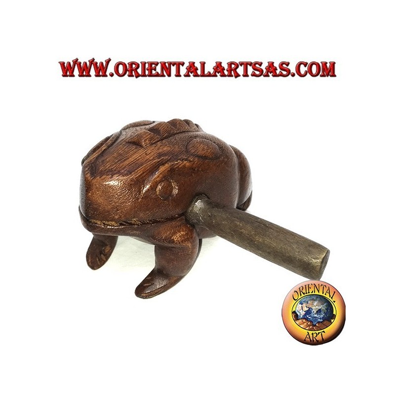Large singing frog (playable) in suar wood