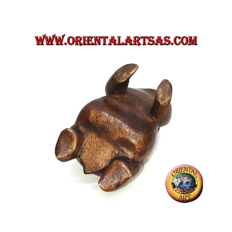 Gran rana cantante (jugable) en madera de suar