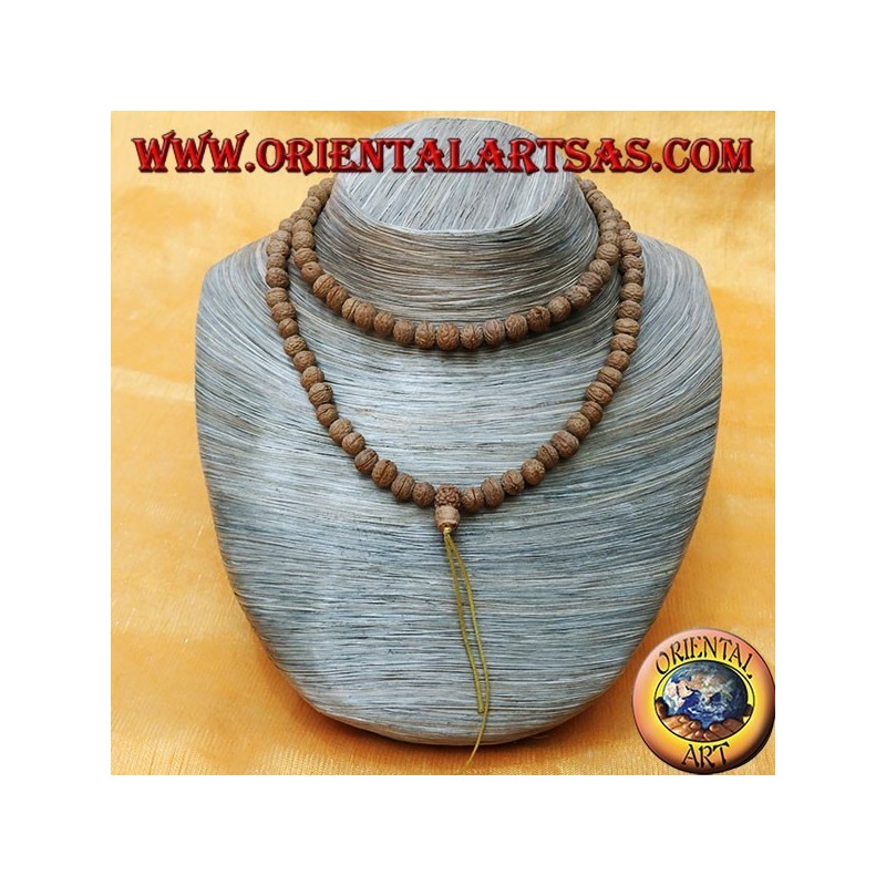 Mālā (Japamālā) Chapelet bouddhiste de 108 Grains de mm. dans les graines de Ritu ou Raktu