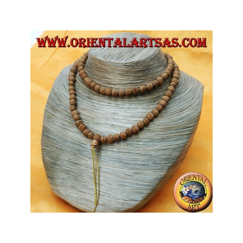 Mālā (Japamālā) Chapelet bouddhiste de 108 Grains de mm. dans les graines de Ritu ou Raktu